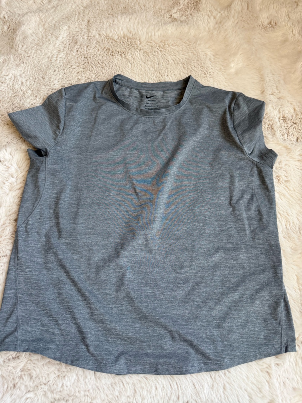 Nike Heathered Charcoal Crew Neck Tee